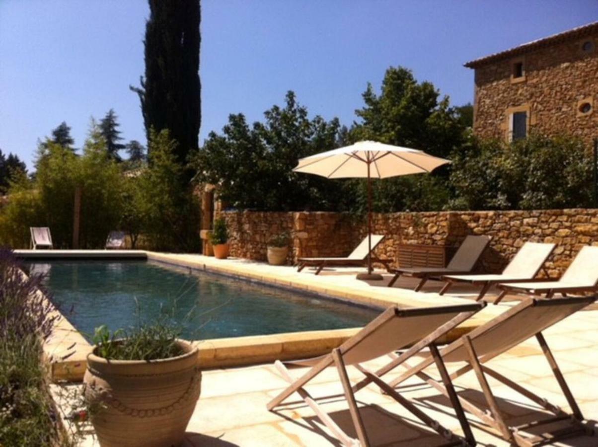 Le Mas Du Cypres, 12 Pers Et Piscine Aigaliers Buitenkant foto